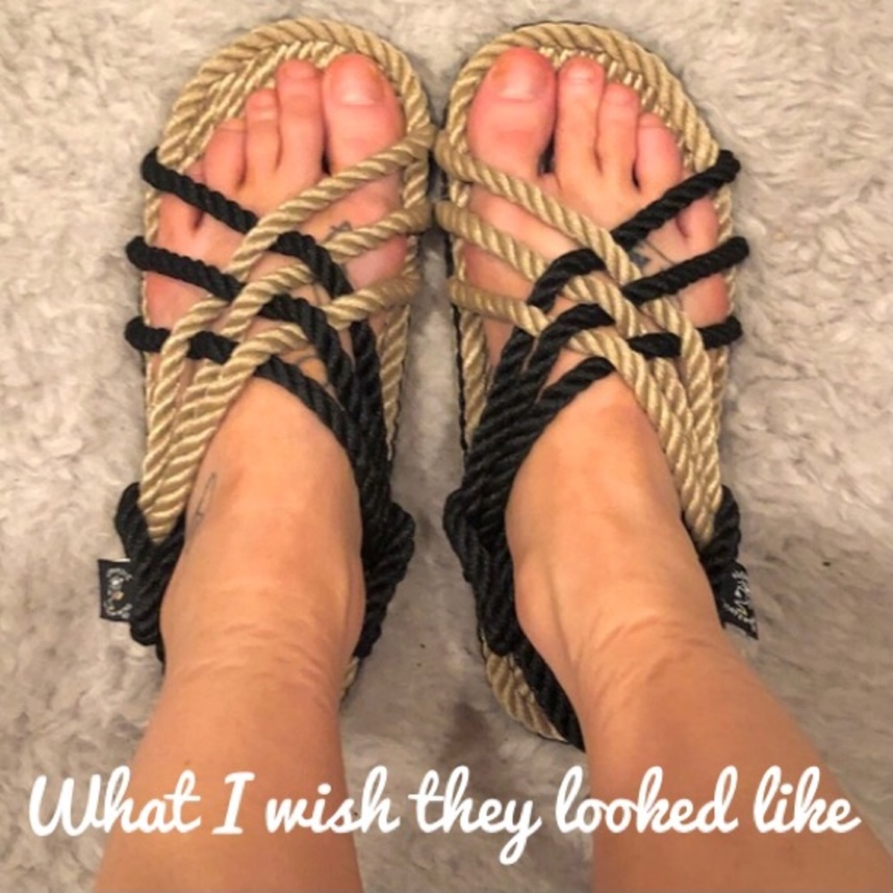 Nomadic State of Mind Two Toned Disco Rope Sandals